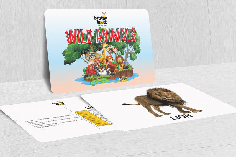 Wild Animals Flash cards