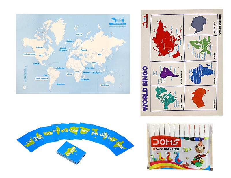 World Bingo Geography Educational Game