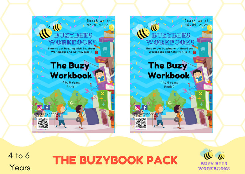 The BuzyBook Workbook Pack - Set of 2 (4 TO 6 YEARS)