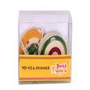 Desi Toys Wooden YoYo & Spinner Toy for Kids pack of 2