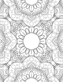 Flowers- Colouring Book for Adults : Colouring Books for Peace and Relaxation Children Book By Dreamland Publications 9789387177000