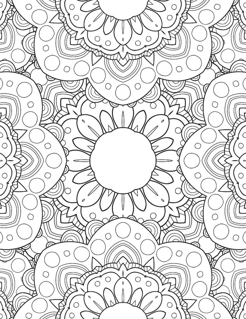 Flowers- Colouring Book for Adults : Colouring Books for Peace and Relaxation Children Book By Dreamland Publications 9789387177000