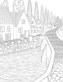 Countryside- Colouring Book for Adults : Colouring Books for Peace and Relaxation Children Book By Dreamland Publications