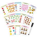 Flash Cards Activity - 30 Double Sided Wipe Clean Flash Cards for Kids (With Free Pen) : Early Learning Children Book By Dreamland Publications 9789388416047