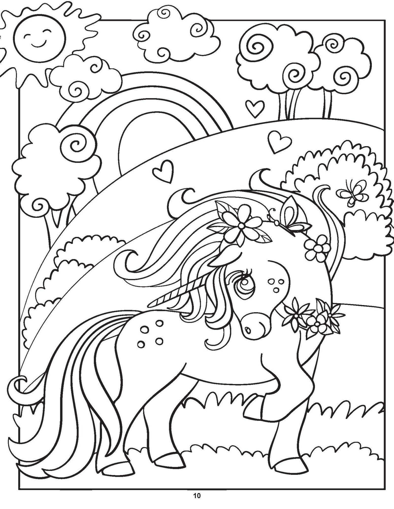 My Unicorn Colouring Book for Children Age 2 -7 Years : Drawing, Paint
