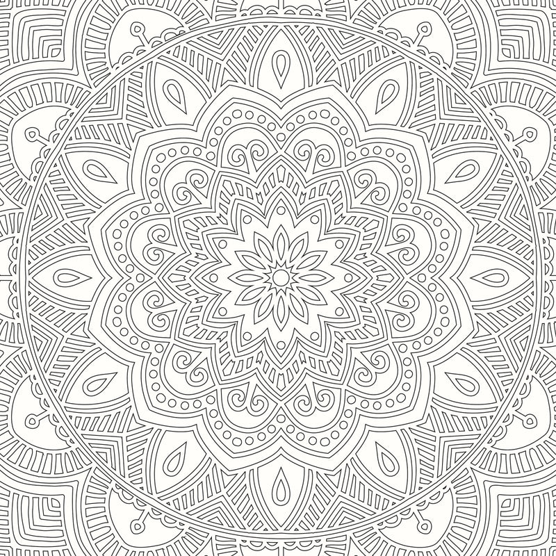 Refreshing Mandala - Colouring Book for Adults (Pack) (5 Titles) : Colouring Books for Peace and Relaxation Children Book By Dreamland Publications 9789350891179