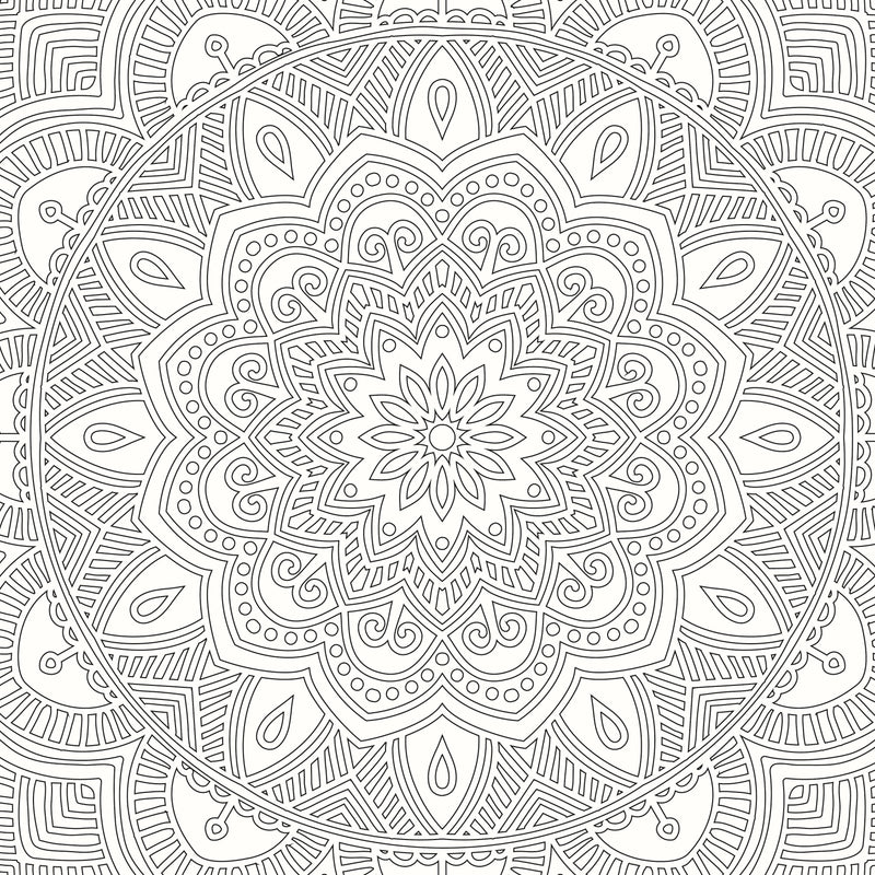 Refreshing Mandala - Colouring Book for Adults (Pack) (5 Titles) : Colouring Books for Peace and Relaxation Children Book By Dreamland Publications 9789350891179