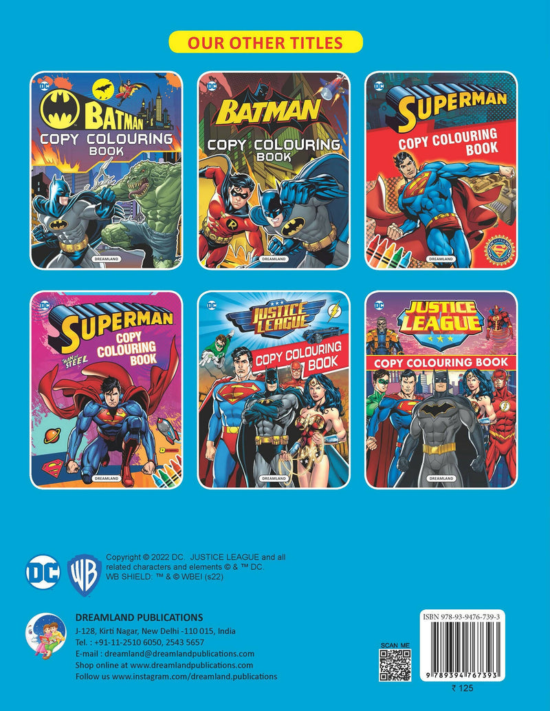 Justice League Copy Colouring Book : Drawing, Painting & Colouring Book 9789394767393