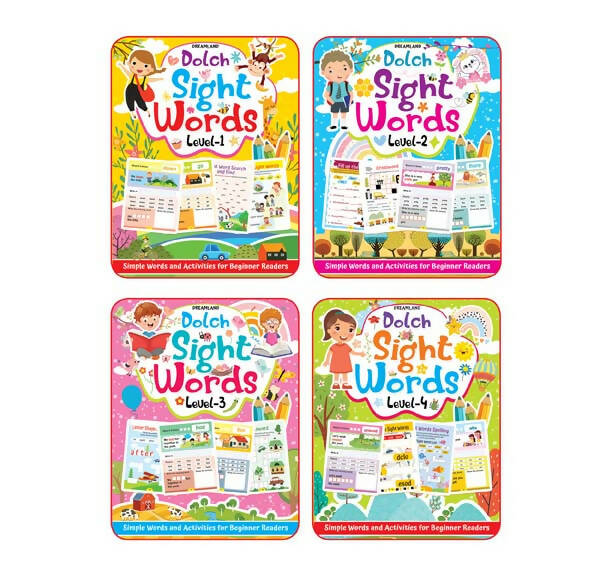Dolch Sight Words Books Pack- 4 Books : Early Learning Children Book by Dreamland Publications