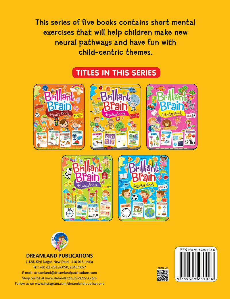 Brilliant Brain Activity Book 4+ : Interactive & Activity Children Book By Dreamland Publications