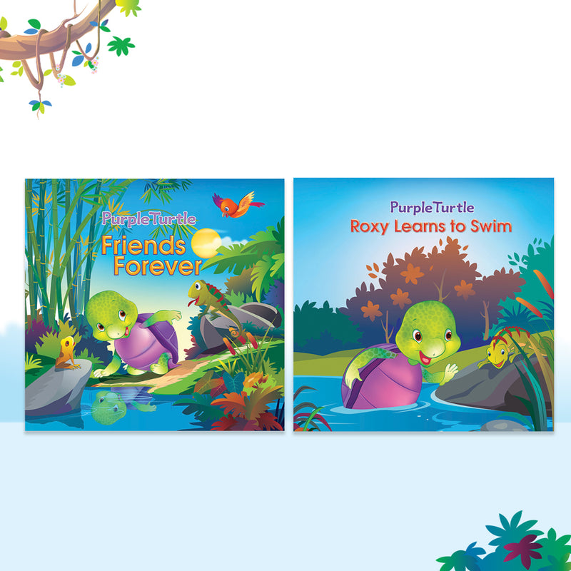 Story Books for Kids (Set of 2 Books) Friends Forever, Roxy Learns to Swim