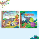 Story Books for Kids (Set of 2 Books) Safari Adventure, Purple walter save the trees