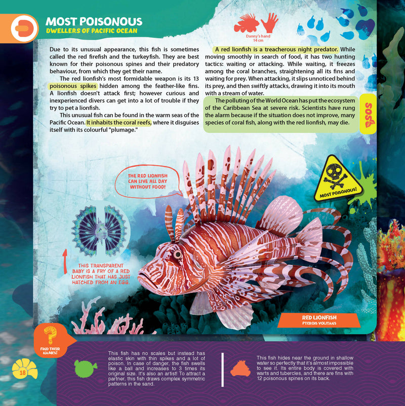 Secrets of the Oceans- Wow Encyclopedia in Augmented Reality : Reference Educational Wall Chart By Dreamland Publications 9789388371780