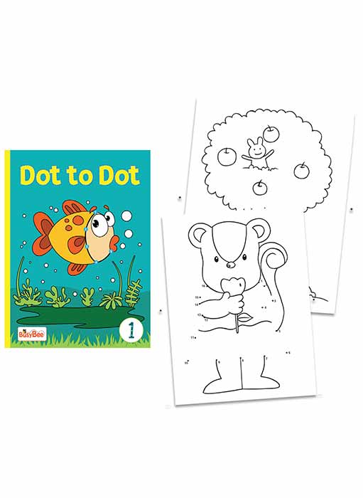 Set of 4 Dot to Dot Books for 3+ Year Old Children