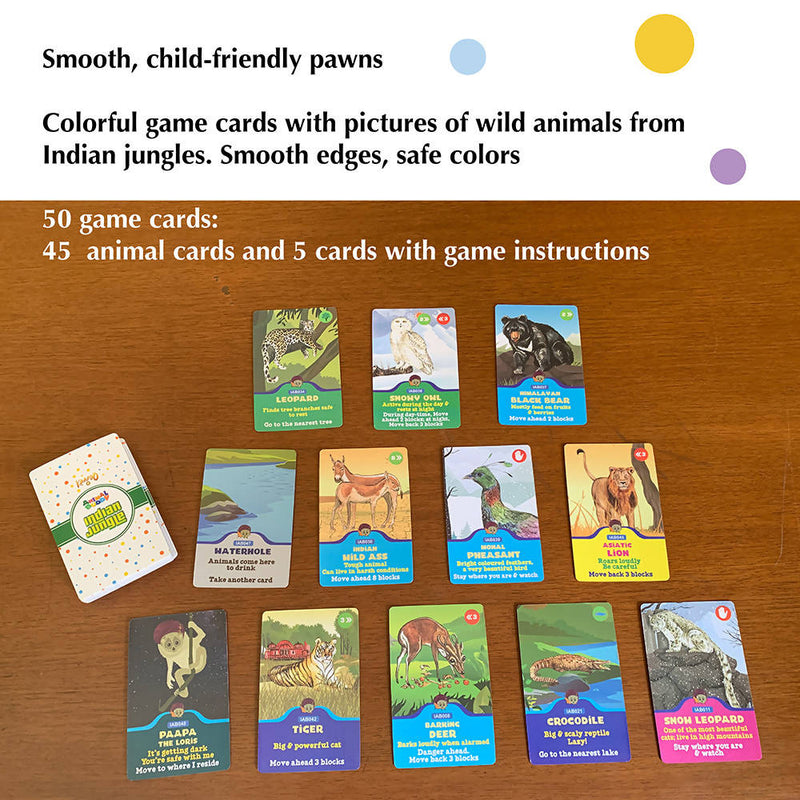 Animal Buddy - Indian Jungle Discovery - Play & Learn Board Game for Kids 4+ & Family