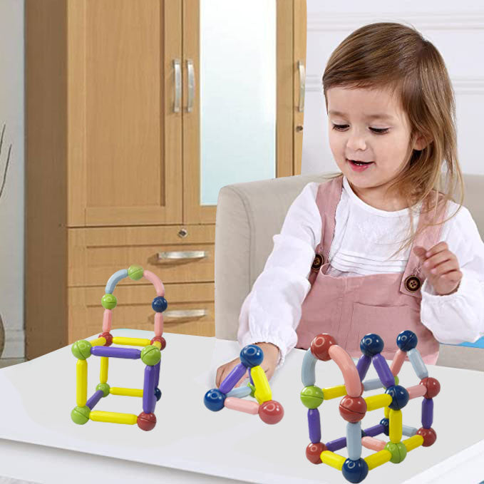 Playbox Magbox - Magnetic Toy Magnetic Toy 50 pcs  ( 1 Years + ) Imagination and Creativity