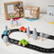 Playbox Wild Track -Wooden Playset Inclued Tracks, Trees and Cars - Wooden Toy, Arctic Set :- 12 Tracks, 7 Arctic Trees and 3 Cars, wild Track Wooden Playset for Toddlers