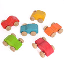 Playbox Wild Track - Cars set of 6 Wooden Toy for 1 to 7 Years Toddlers, Boys & Girls