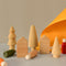 Playbox DIY Christmas village - 2 Huts, 3 Trees, 5 color bottals,  1 Paint Brush, 1 Sponge Brush, 3 Sponge with different size
