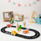 Playbox Wild Track -Wooden Playset Inclued Tracks, Trees and Cars - Wooden Toy, Tropical Set :- 12 Tracks, 7 Arctic Trees and 3 Cars, wild Track Wooden Playset for Toddlers
