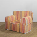 Kid's Comfy Sofa- Woven stripes terra