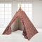 Teepee Tent - Brown Base white dot