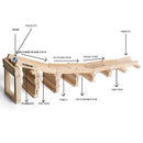 Toyroom Wooden Planks / Building Bricks (100 Pieces)