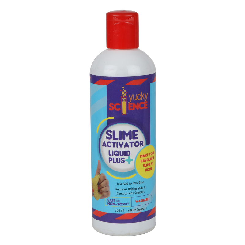 JoGenii, Link with Science magical Liquid - Slime Activator. Just add to  Glue. Replaces Contact Lens Solution, Baking Soda, Borax. Pack Of 3 (200ML  each)