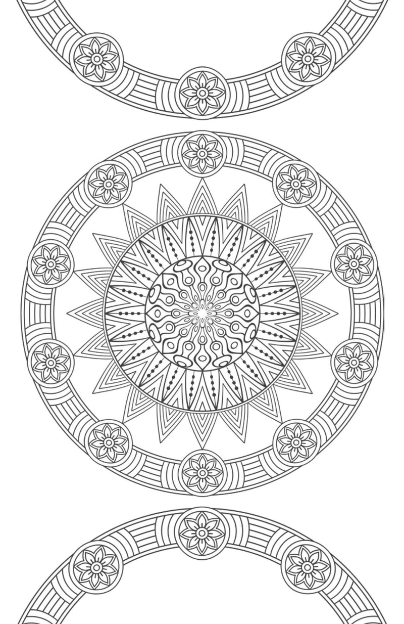 Mandala - Mini Adult Colouring Pad