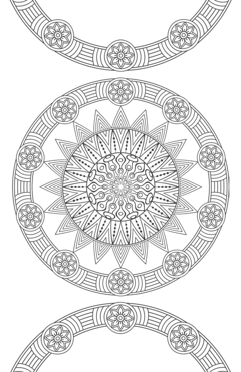 Mandala - Mini Adult Colouring Pad