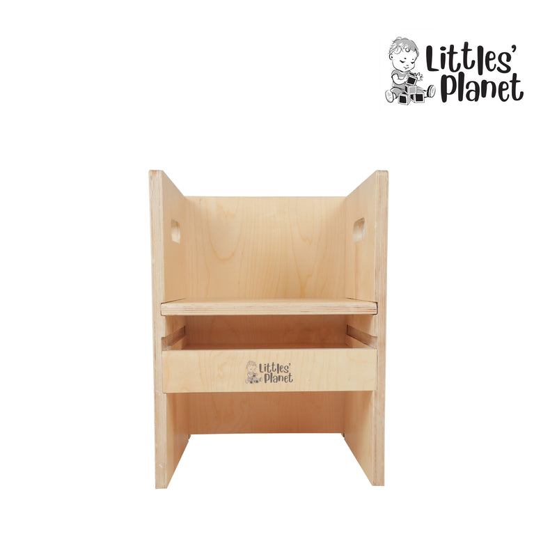 Wooden Block Chair for Children (Height Adjustable)