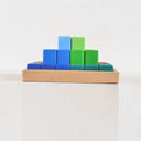 Large Stepped Pyramid of Wooden Building Blocks - Learning Set (36 Pieces)