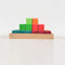 Large Stepped Pyramid of Wooden Building Blocks - Learning Set (36 Pieces)