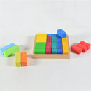 Large Stepped Pyramid of Wooden Building Blocks - Learning Set (36 Pieces)