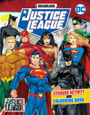 Justice League Stickers Activity and Colouring Book : Interactive & Activity Book