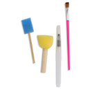 Playbox DIY Kit-Rocket- 1 Rocket,1 Astronaut, 5 Color Bottles, 1 Paint Brush, 3 Sponge Brush with different size