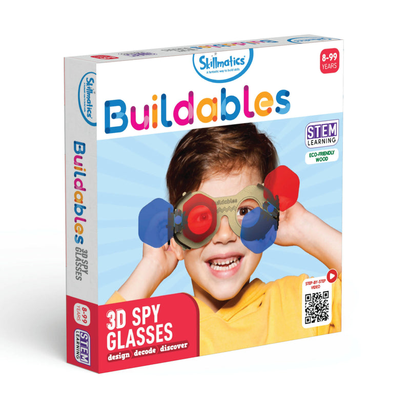 Skillmatics STEM Building Toy : Buildables 3D Spy Glasses | Gifts for Ages 8 and Up | Educational & Construction Activity Kit