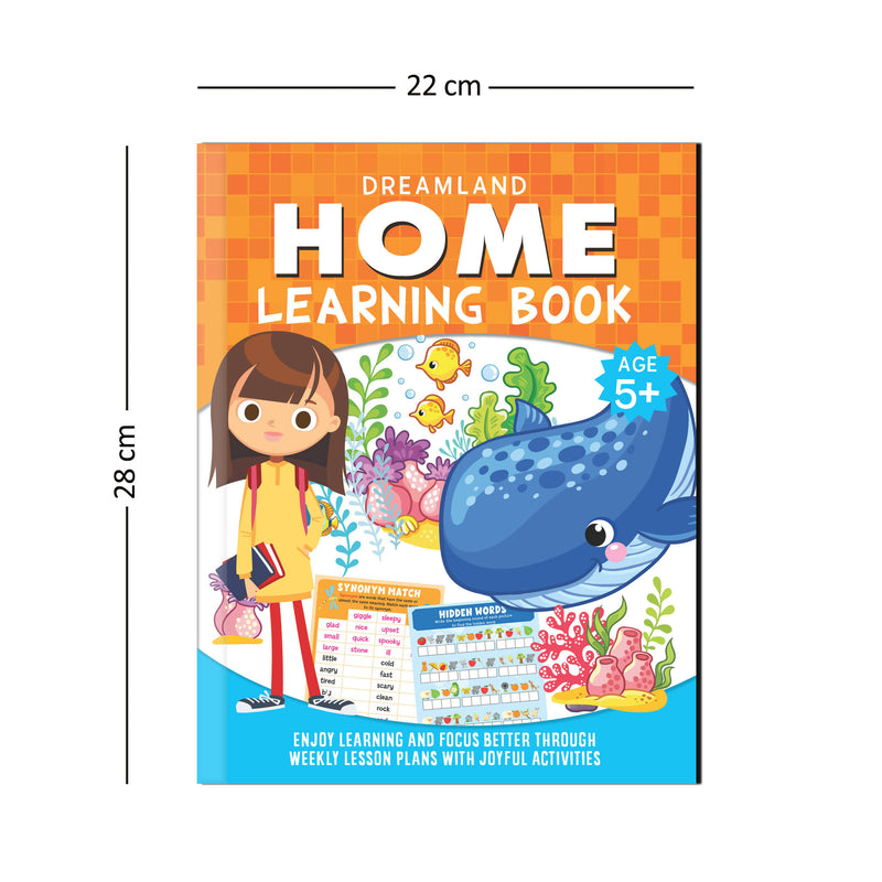 Home Learning Book With Joyful Activities - 5+ : Interactive & Activity Children Book by Dreamland Publications 9789389281309