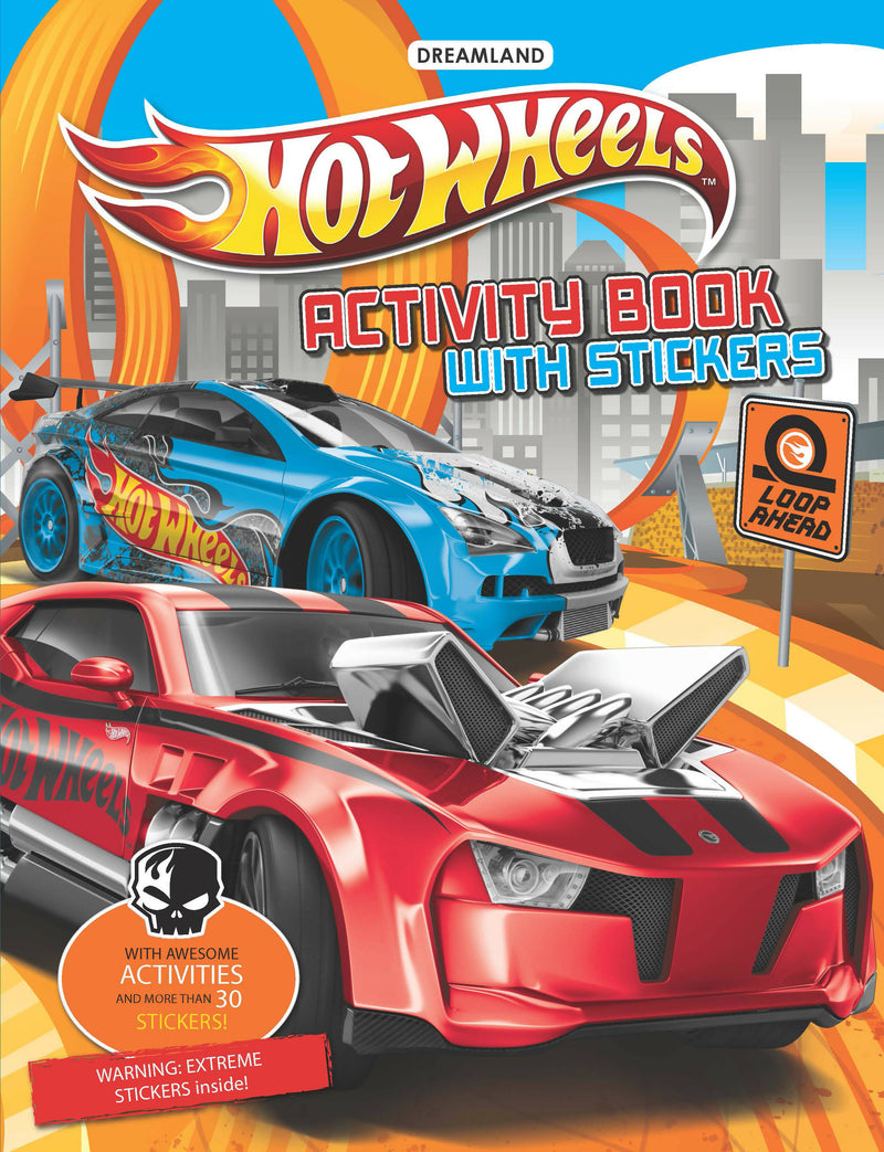 Hot Wheels Activity Book with Stickers : Interactive & Activity Children Book By Dreamland Publications