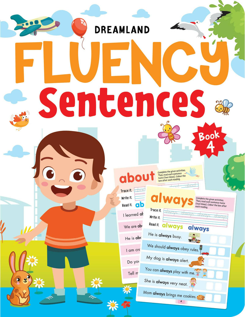 Fluency Sentences Books Pack- 4 Books : Early Learning Children Book by Dreamland Publications