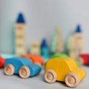Playbox Wild Track - Cars set of 6 Wooden Toy for 1 to 7 Years Toddlers, Boys & Girls