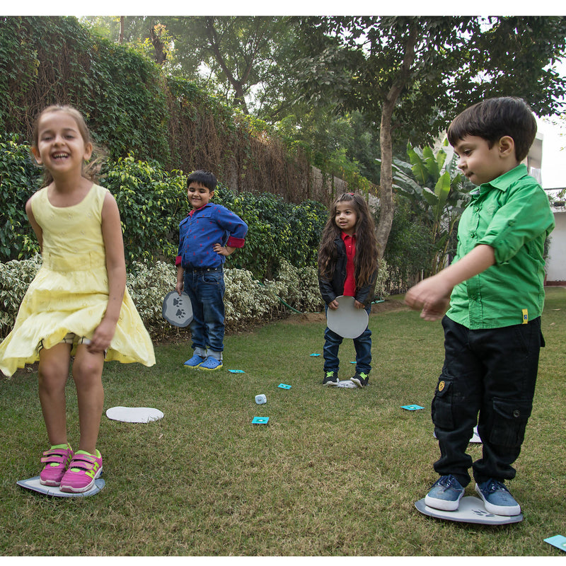 Chalk and Chuckles Stepping Stones, Active Movement Math Game