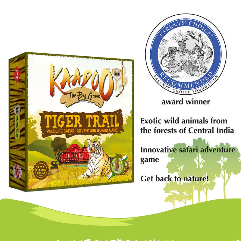 Tiger Trail-Central India Edition Jungle Wildlife Safari Adventure Board game