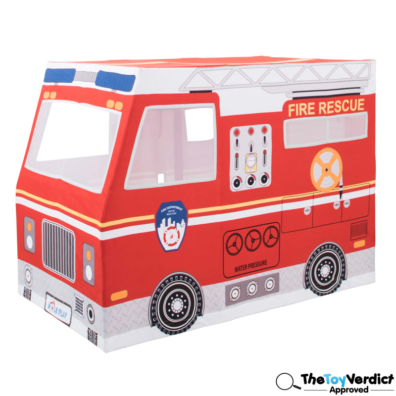 Role Play Deluxe Fire Truck Playhouse Tent