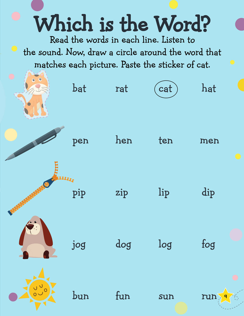 Learn Everyday Phonics and Reading- Age 4+ : Interactive & Activity Children Book By Dreamland Publications