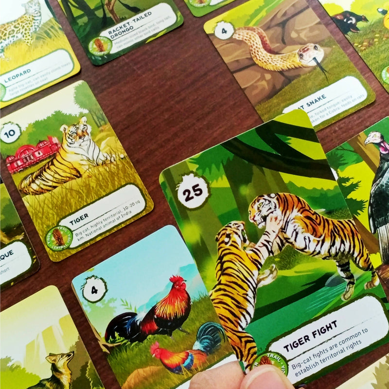 Tiger Trail-Central India Edition Jungle Wildlife Safari Adventure Board game