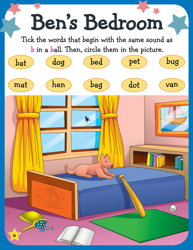 Learn Everyday Phonics and Reading- Age 4+ : Interactive & Activity Children Book By Dreamland Publications