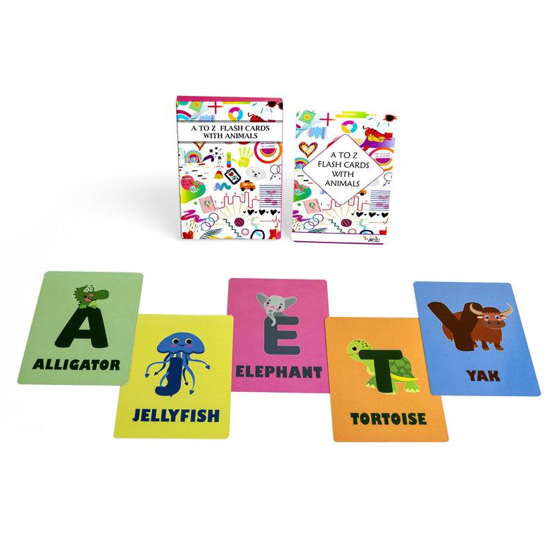 Flash Cards A TO Z with Animals