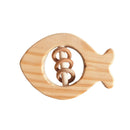 Wooden Animal Shape Baby Rattle (Hippo/Elephant/Turtle/Fish)