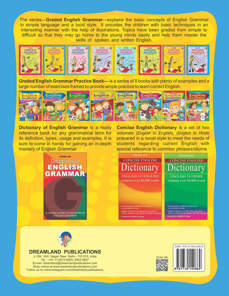 Graded English Grammar Part 2 : School Textbooks Children Book By Dreamland Publications